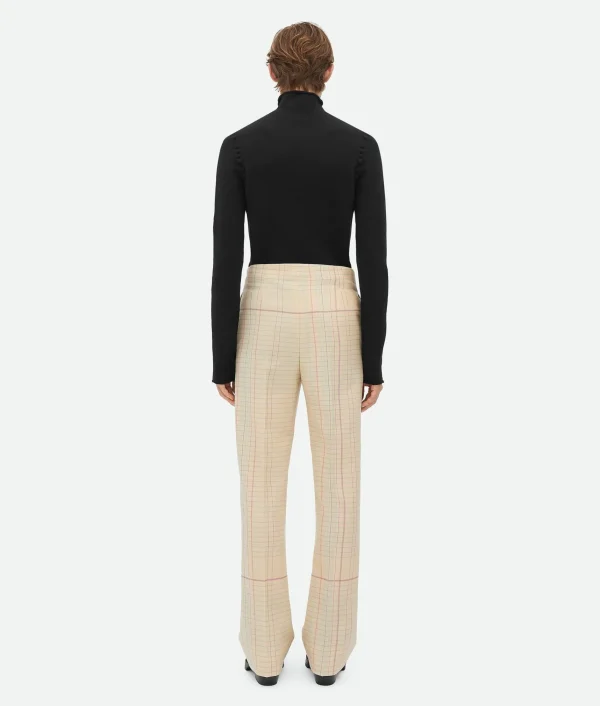 Bottega Veneta Notebook Wool Twill Flared Trousers> Trousers And Shorts