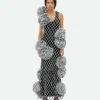 Bottega Veneta Paper Mesh Crochet Dress With Pompom>Women Dresses
