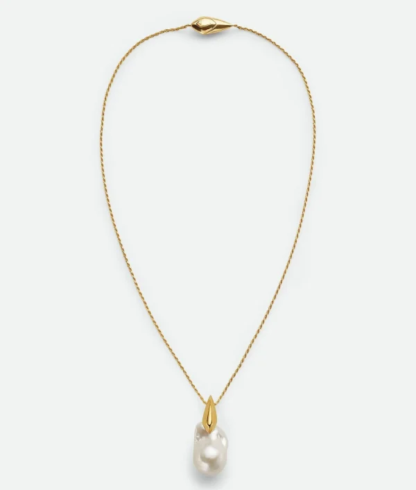 Bottega Veneta Pearl Pendant>Women Necklaces