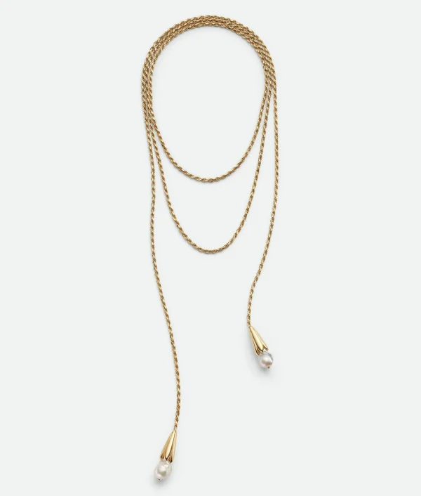 Bottega Veneta Pearl Scarf Necklace>Women Necklaces