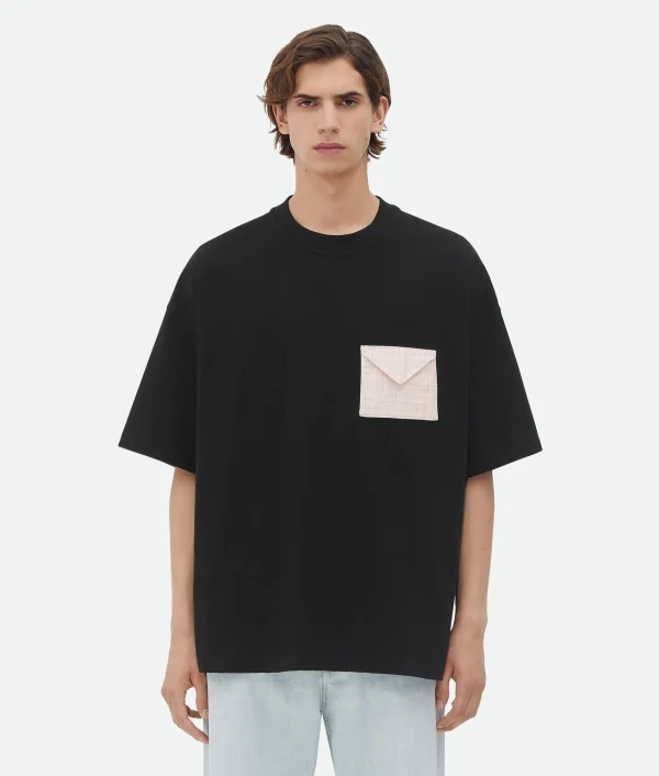 Bottega Veneta Pima Cotton Jersey Oversized T-Shirt> T-Shirts