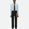 Bottega Veneta Pinstripe Knitted Linen Shirt> Shirts