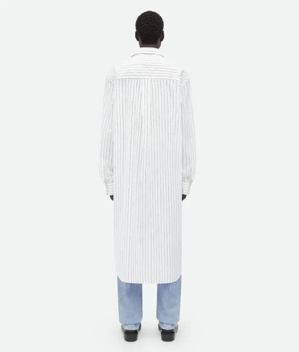 Bottega Veneta Pinstripe Poplin Long Shirt> Shirts