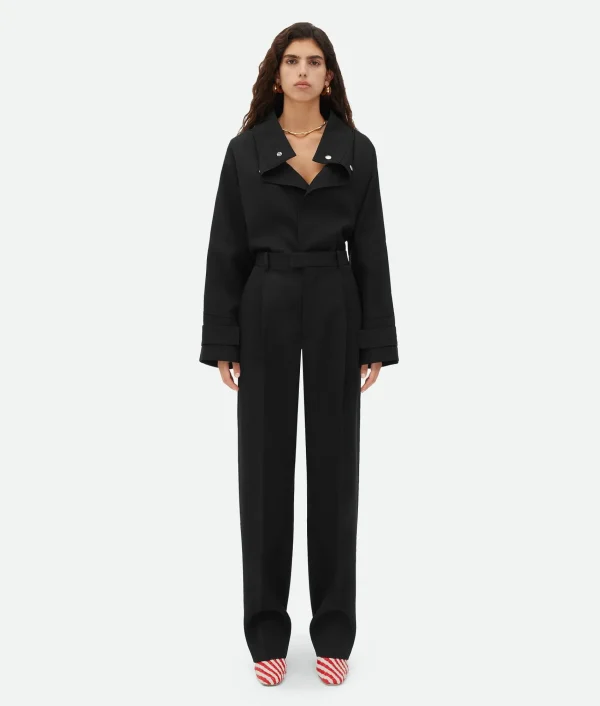 Bottega Veneta Pleated Wool Twill Trousers>Women Trousers And Shorts