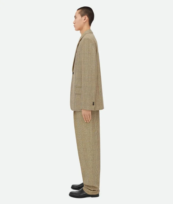 Bottega Veneta Prince Of Wales Wool Jacket> Jackets