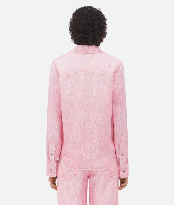 Bottega Veneta Printed Denim Viscose Shirt>Women Denim
