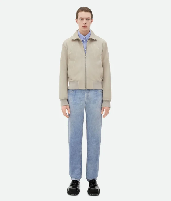 Bottega Veneta Printed Leather Chino Jacket> Jackets
