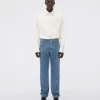 Bottega Veneta Printed Leather Denim> Trousers And Shorts | Leather