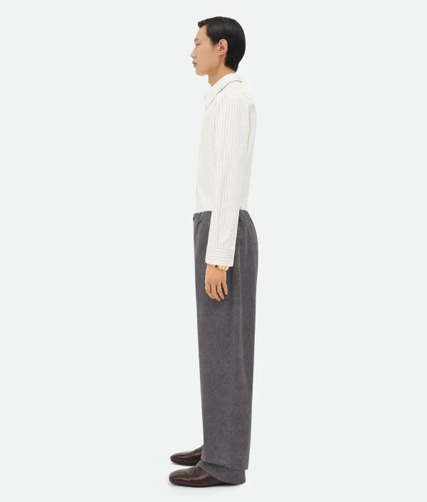 Bottega Veneta Printed Leather Flannel Pants> Trousers And Shorts