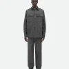 Bottega Veneta Printed Leather Flannel Shirt> Leather