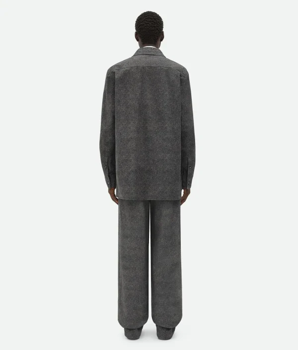 Bottega Veneta Printed Leather Flannel Shirt> Leather