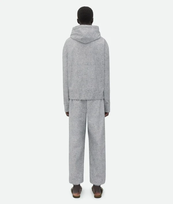 Bottega Veneta Printed Leather Jersey Hoodie> Leather