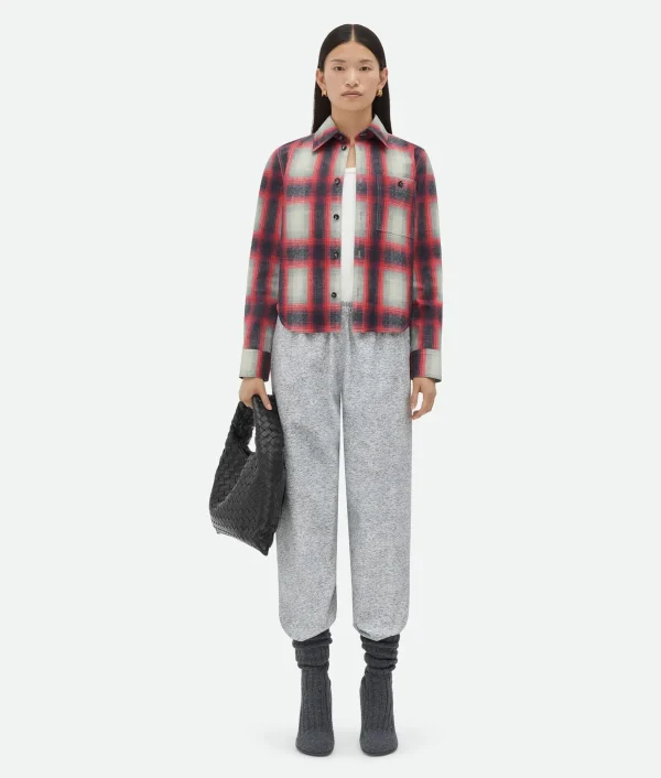 Bottega Veneta Printed Leather Jersey Jogger Trousers>Women Leather