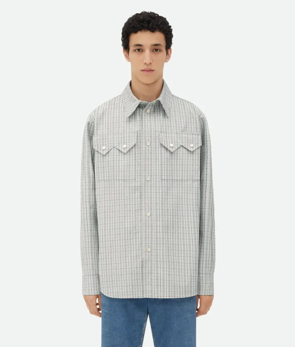 Bottega Veneta Printed Leather Shirt> Shirts | Leather