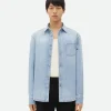 Bottega Veneta Relaxed Fit Light-Bleached Denim Shirt> Shirts | Denim