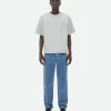Bottega Veneta Relaxed Fit Printed Leather T-Shirt> T-Shirts | Leather