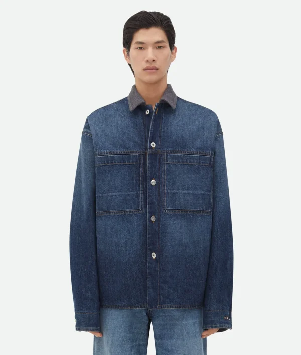 Bottega Veneta Reversible Wool Denim Jacket> Denim | Jackets