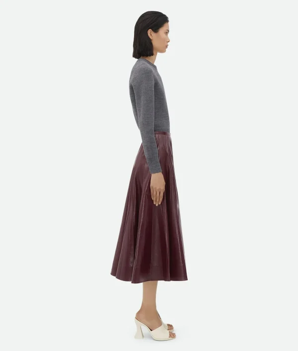 Bottega Veneta Shiny Leather Skirt>Women Skirts | Leather
