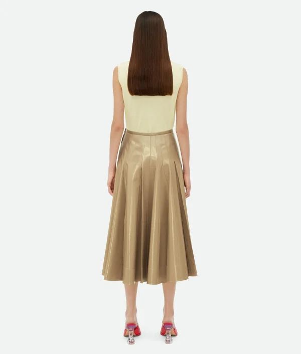Bottega Veneta Shiny Leather Skirt>Women Skirts | Leather