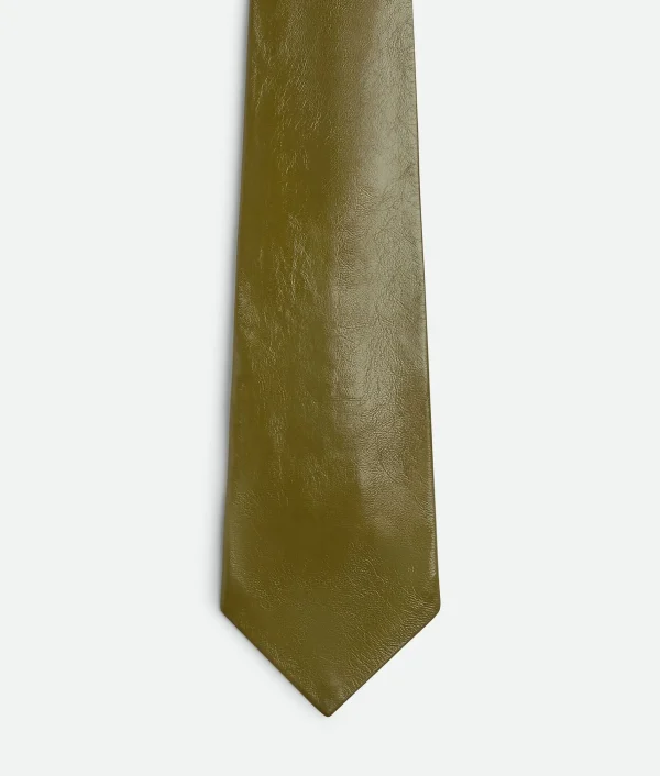 Bottega Veneta Shiny Leather Tie> Scarves And Ties