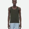 Bottega Veneta Slim Fit Cotton Stretch Ribbed Tank Top> T-Shirts
