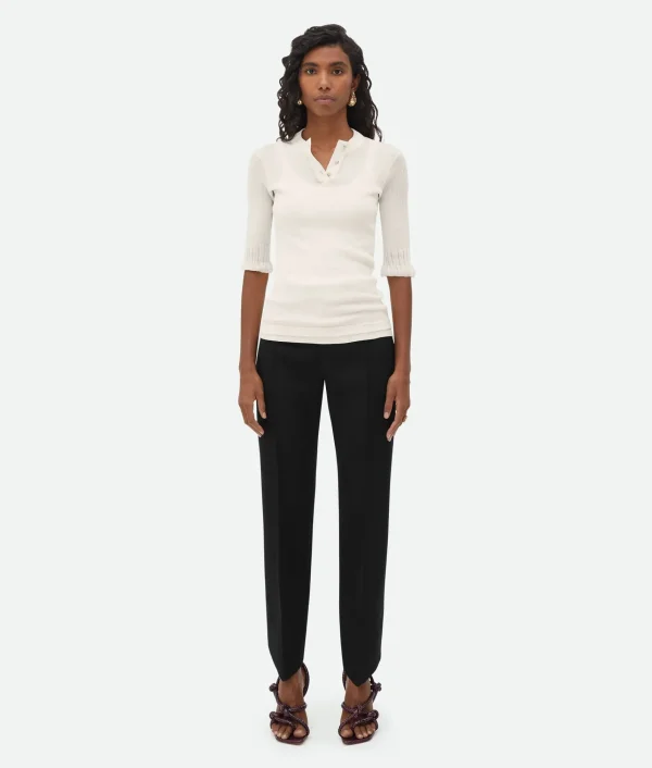 Bottega Veneta Slim Fit Light Cotton Top>Women Tops And T-Shirts