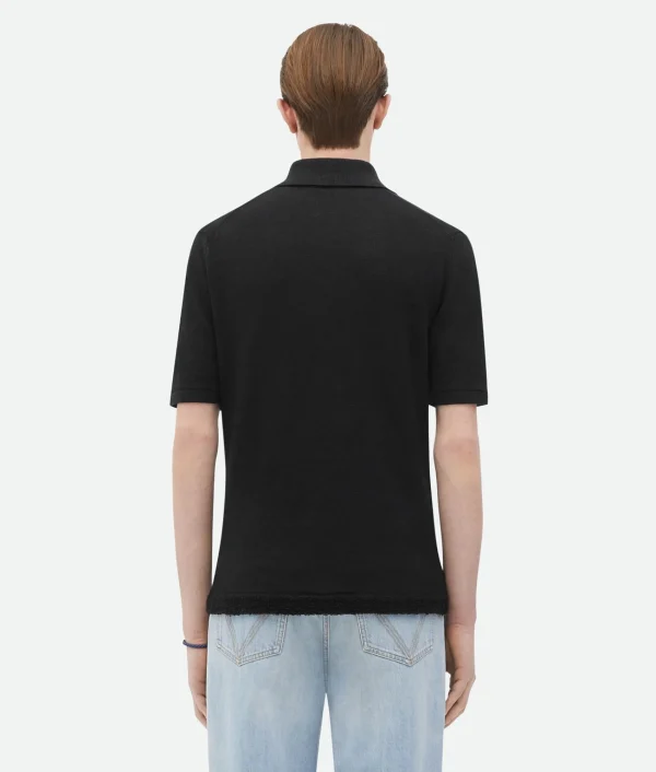 Bottega Veneta Slim Fit Light Linen Polo> Polos