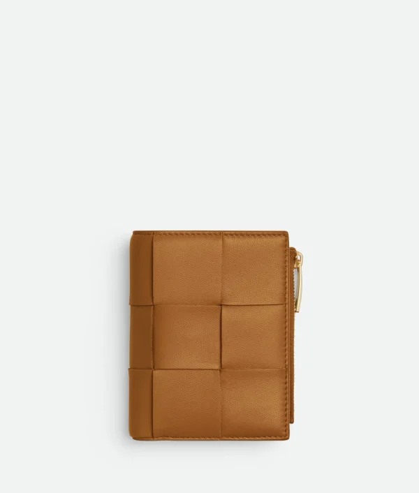 Bottega Veneta Small Cassette Bi-Fold Zip Wallet>Women Small Wallets