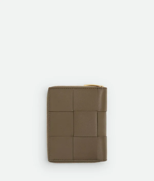 Bottega Veneta Small Cassette Compact Zip Around Wallet>Women Small Wallets