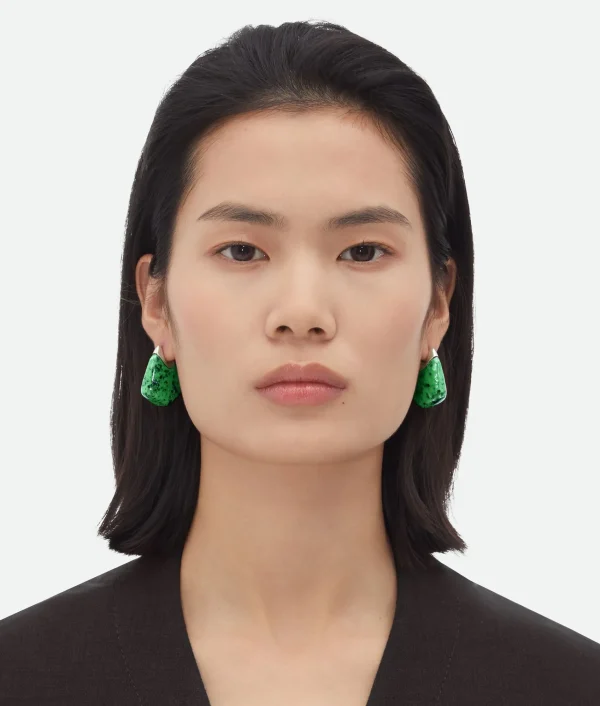 Bottega Veneta Small Fin Ceramic Earrings>Women Earrings