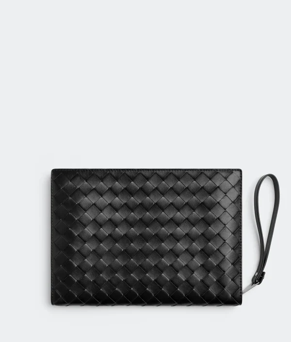 Bottega Veneta Small Intrecciato Document Case With Wristlet> Document Case