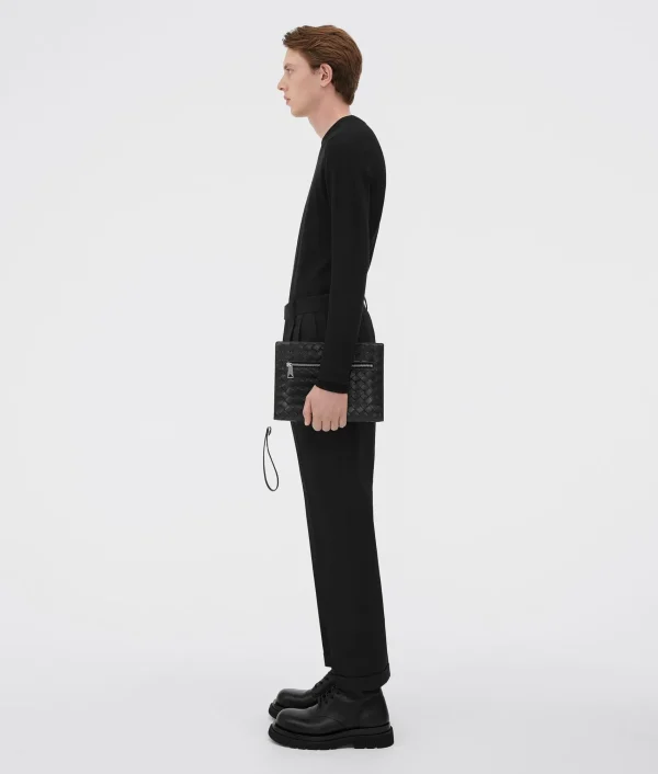 Bottega Veneta Small Intrecciato Document Case With Wristlet> Document Case