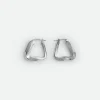 Bottega Veneta Small Twist Triangle Hoop Earrings>Women Earrings