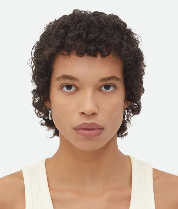 Bottega Veneta Small Twist Triangle Hoop Earrings>Women Earrings