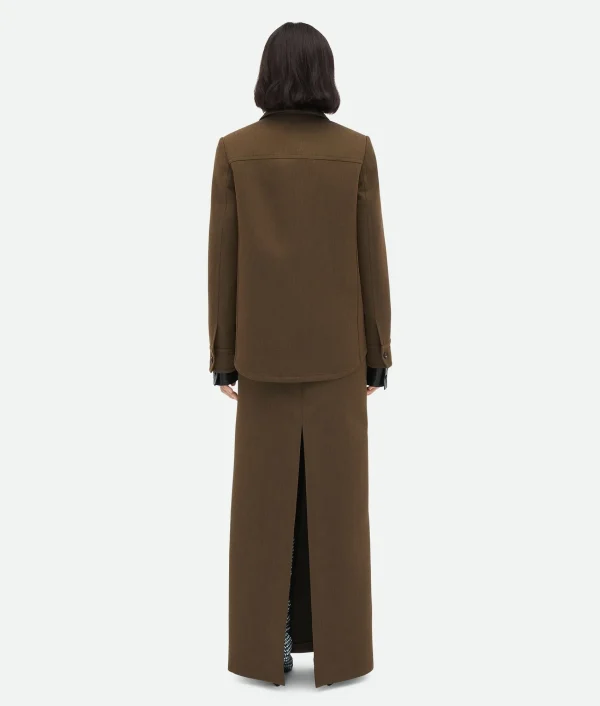 Bottega Veneta Soft Wool Twill Overshirt>Women Shirts