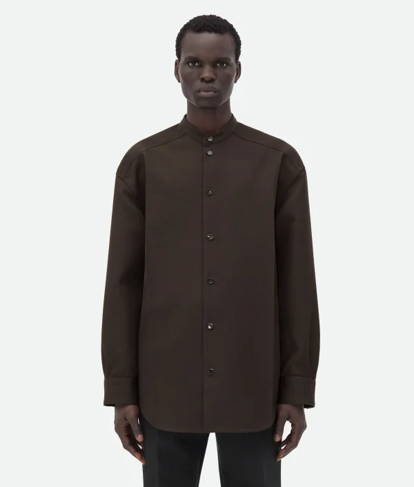 Bottega Veneta Soft Wool Twill Shirt> Shirts