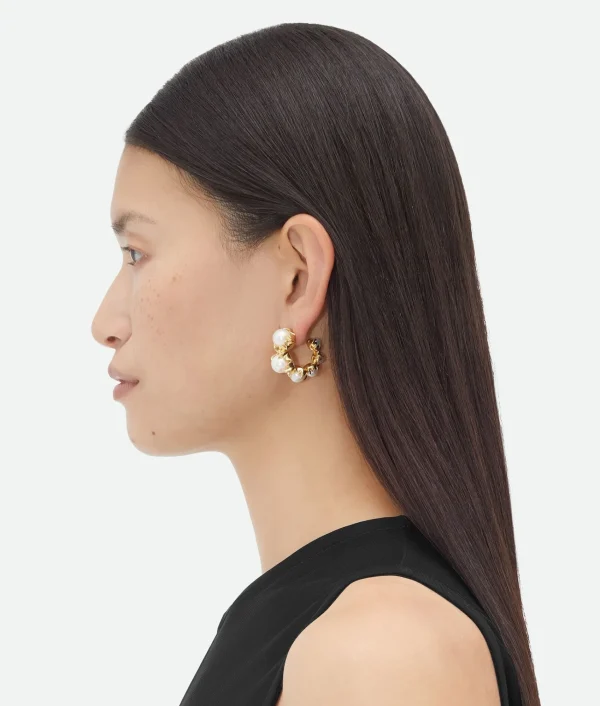 Bottega Veneta Sphere Hoop Earrings>Women Earrings