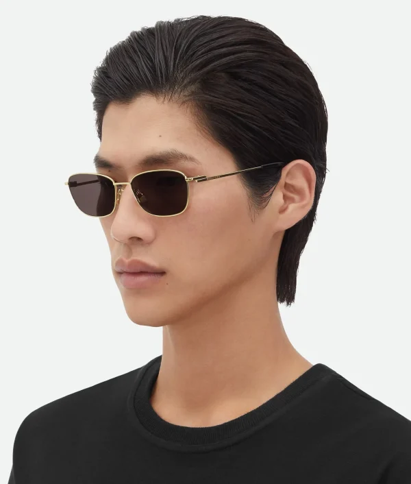 Bottega Veneta Split Rectangular Sunglasses> Sunglasses