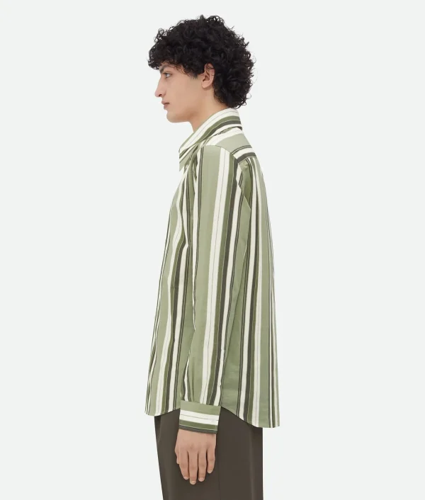 Bottega Veneta Striped Cotton Shirt> Shirts