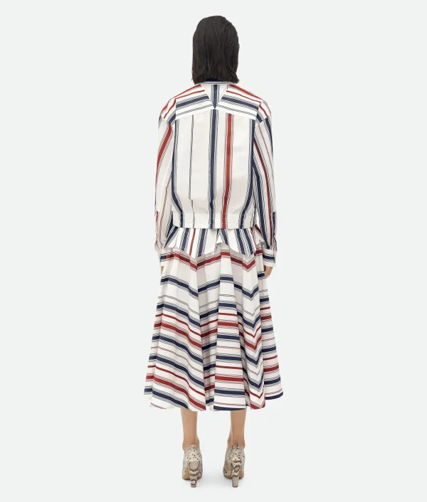 Bottega Veneta Striped Cotton Shirt>Women Shirts