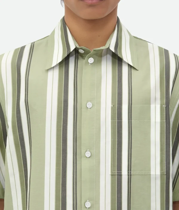 Bottega Veneta Striped Cotton Shirt> Shirts
