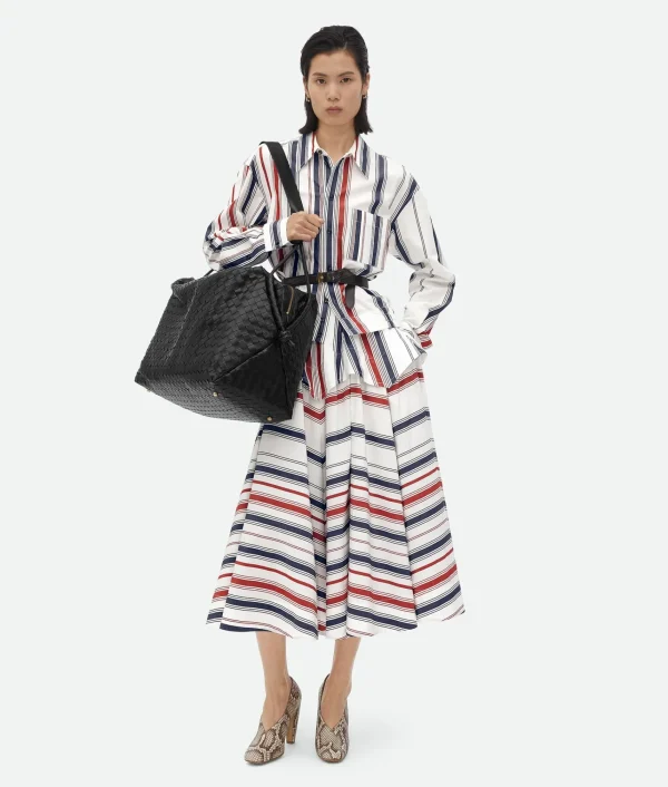 Bottega Veneta Striped Cotton Shirt>Women Shirts