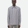 Bottega Veneta Striped Poplin Shirt> Shirts