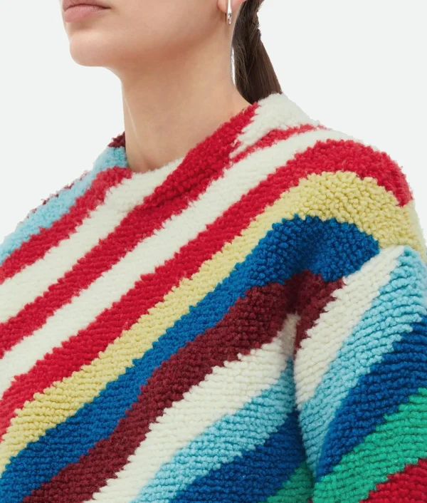 Bottega Veneta Striped Wool Jumper>Women Knitwear