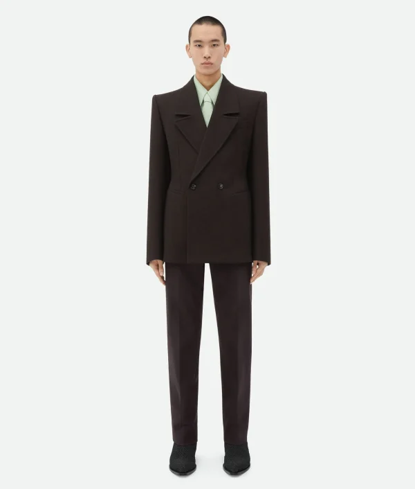 Bottega Veneta Structured Cotton Pants> Trousers And Shorts