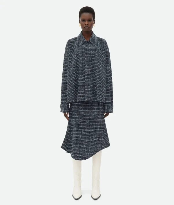 Bottega Veneta Structured Tweed Shirt Jacket>Women Jackets
