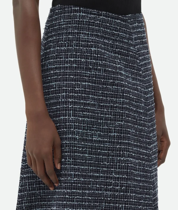 Bottega Veneta Structured Tweed Skirt>Women Skirts