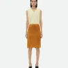 Bottega Veneta Suede Leather Skirt>Women Skirts | Leather