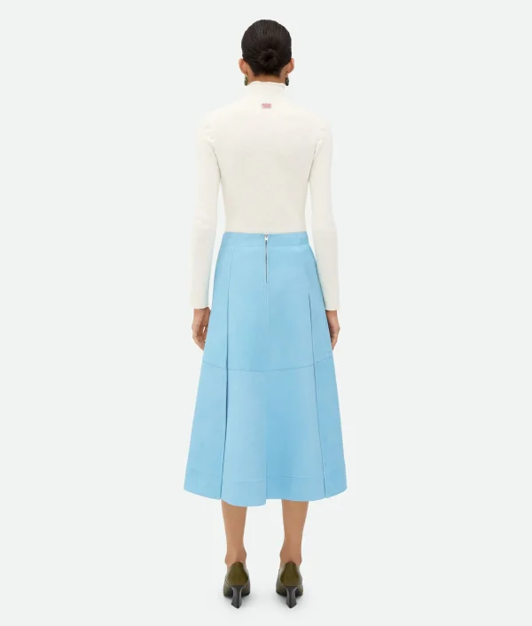 Bottega Veneta Suede Leather Skirt>Women Skirts | Leather
