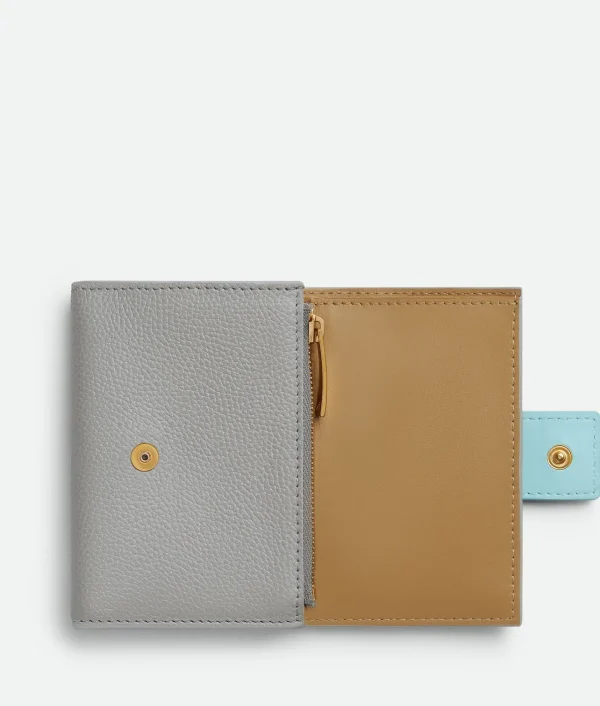 Bottega Veneta Tag Tri-Fold Zip Wallet>Women Small Wallets